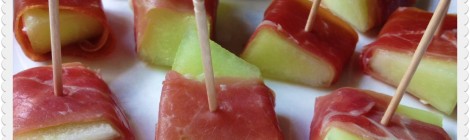 Prosciutto Wrapped Honeydew Melon Appetizer