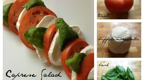 Caprese Salad--Fresh Mozzarella, Tomatoes and Basil