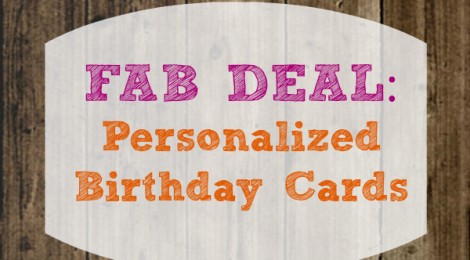 Fab Deal: Personalized Birthday Cards