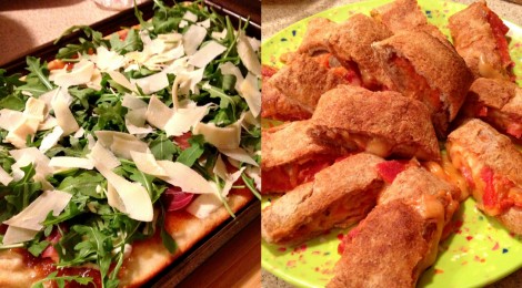 Family Pizza Night: Fig & Prosciutto Pizza, Pepperoni Pizza Roll