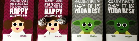 DIY Printable Cool Heart Wars Valentine's Day Cards