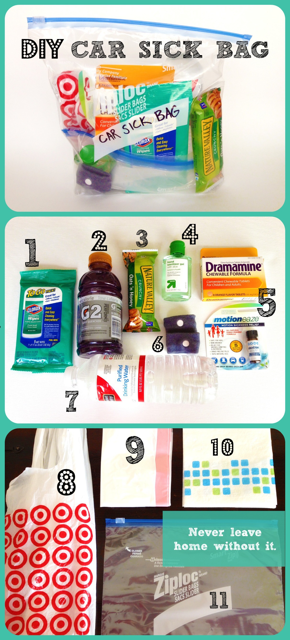 DIY Car Sick Bag