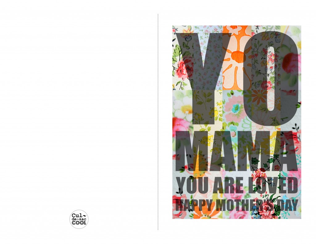diy printable mother's day card