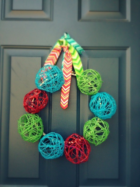 yarn wreath 4