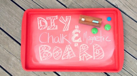 DIY Chalk & Magnetic Board