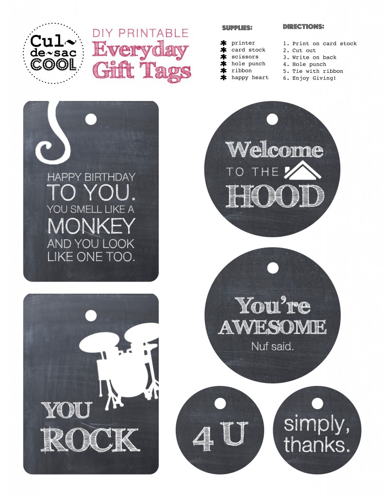 Everyday Gift Tags