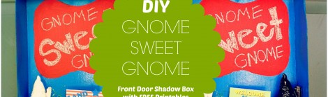 DIY Gnome Sweet Gnome Front Door Shadow Box with FREE Printables