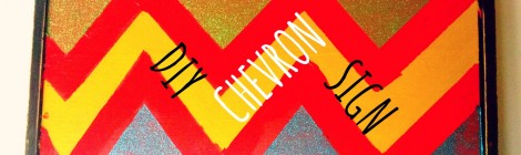 DIY Chevron Sign