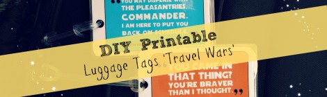 DIY Printable Luggage Tags 'Travel Wars'