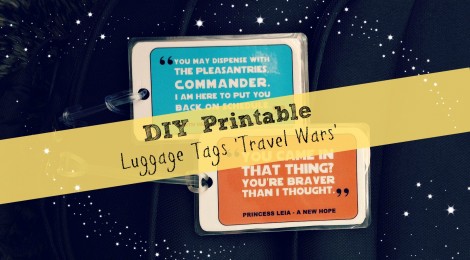 DIY Printable Luggage Tags 'Travel Wars'