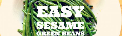 Easy Sesame Green Beens
