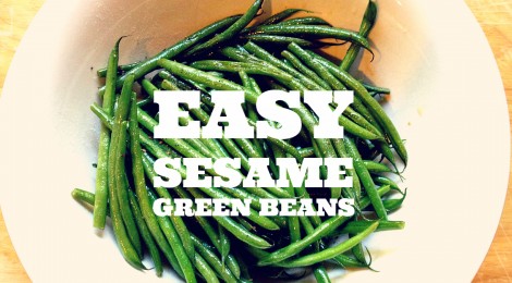 Easy Sesame Green Beens