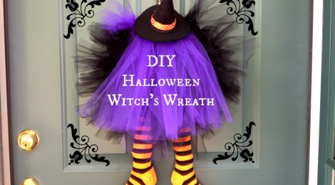 DIY Halloween Witch's Wreath