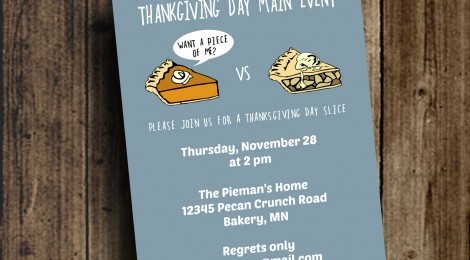 DIY Printable Thanksgiving Day Invite