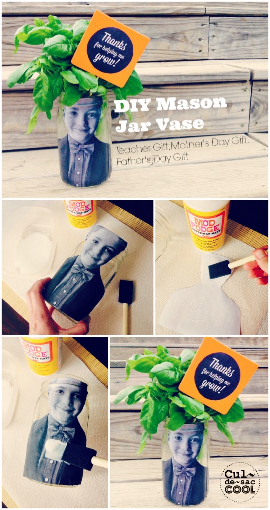 DIY Mason Jar Vase Collage 1