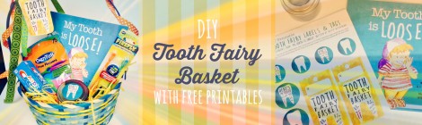 DIY Tooth Fairy Basket with Free Printables from the Children's Book, "My Tooth is Loose!"