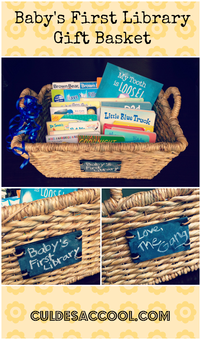 Baby's First Library Gift Basket Collage