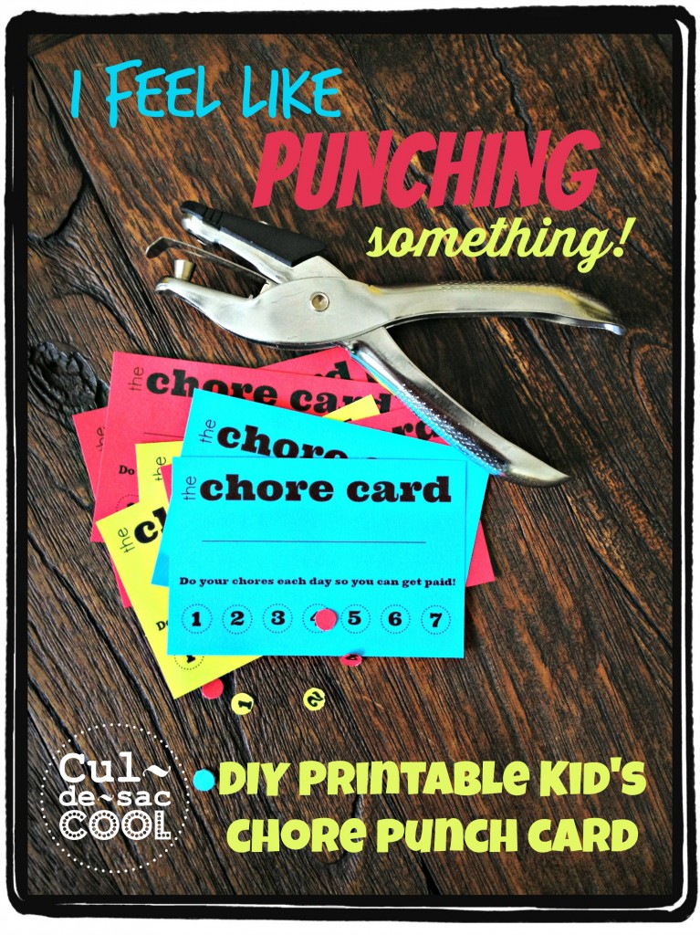DIY Chore Punch Card 1