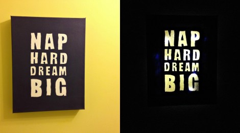 DIY Night Light 'Nap Hard Dream Big'