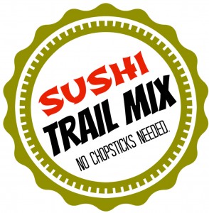 DIY Printable Trail Mix Labels - Sushi 