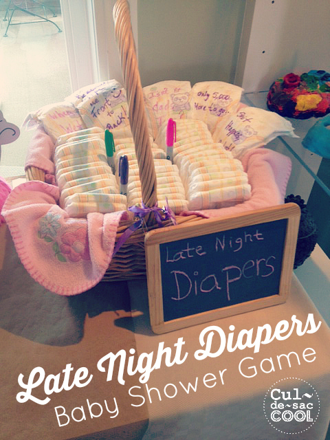 Late Night Diapers Baby Shower Game 1