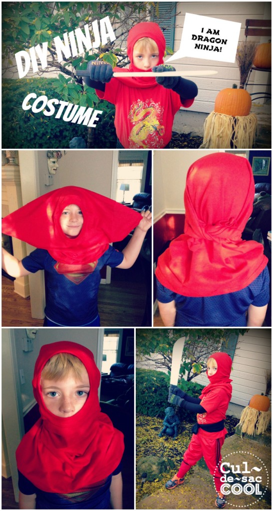 DIY Ninja Costume Collage