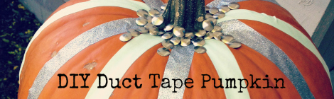 DIY Duct Tape Pumpkin