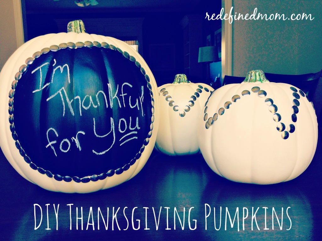 DIY Thanksgiving thumbtack pumpkins cover