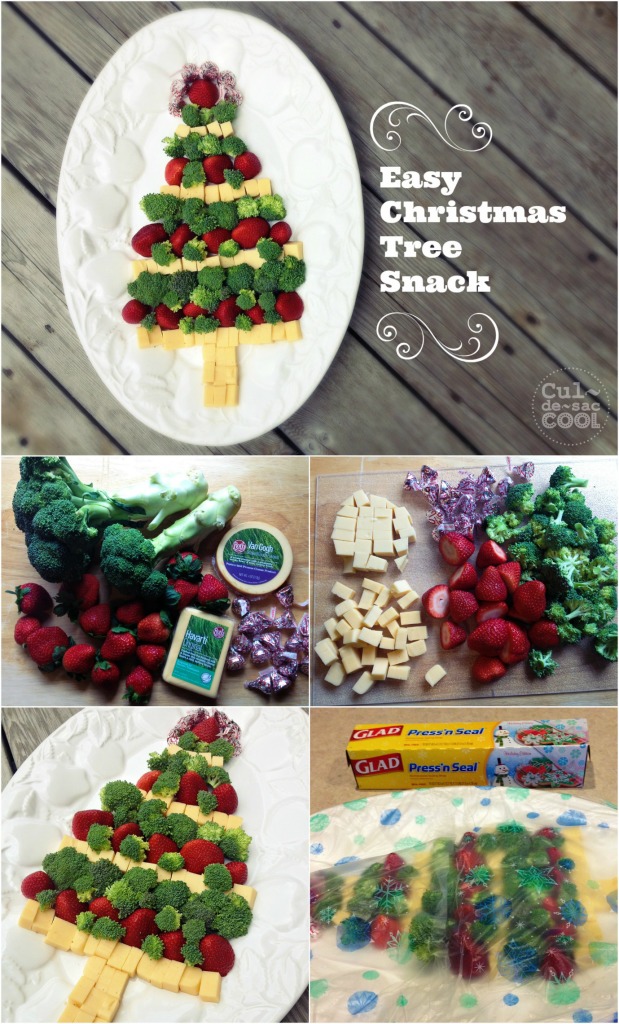 Easy Christmas Tree Snack Collage