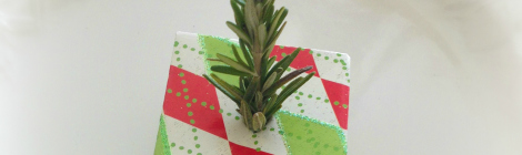 Easy DIY Rosemary Herb Holiday Place Cards