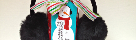 DIY Snowman Kit in a Jar with Free Printable Tag - Great Neighbor Gift, Teacher Gift, Stocking Stuffer