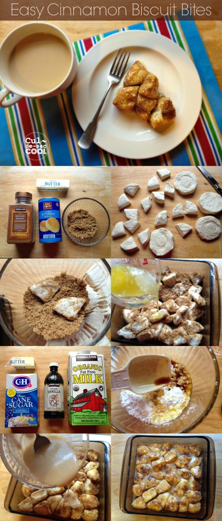 Easy Cinnamon Biscuit Bites Collage