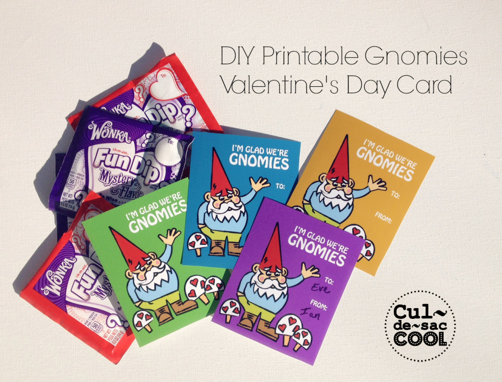 diy printable gnomies valentine's day card 1