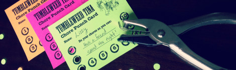 DIY Printable Tumbleweed Tina Chore Punch Card