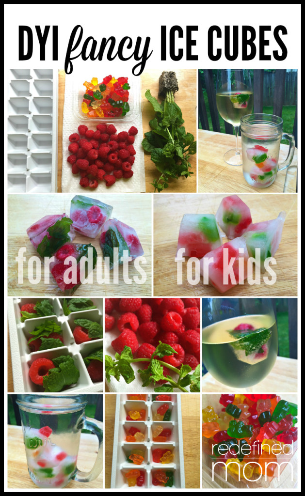 DIY Fancy Ice Cubes for Adults and Kids Collage