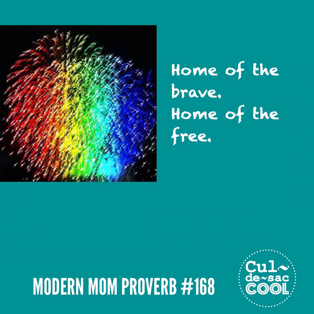 Modern Mom Proverb #168 Home of the Brave