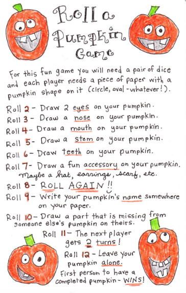 Roll a Pumpkin Game