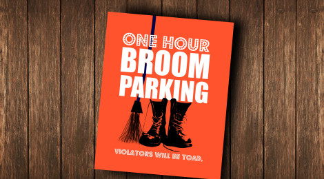 DIY Printable Witch’s Parking Sign