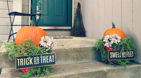 DIY Easy Halloween Front Porch Decor