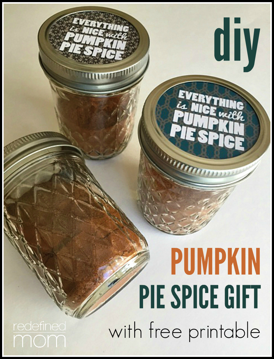 diy pumpkin pie spice gift cover
