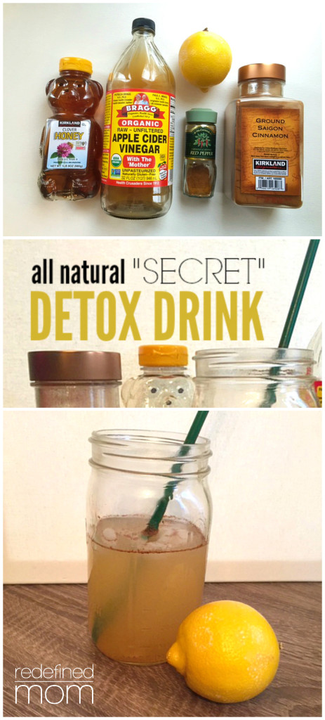 All Natural Secret Detox Drink Collage