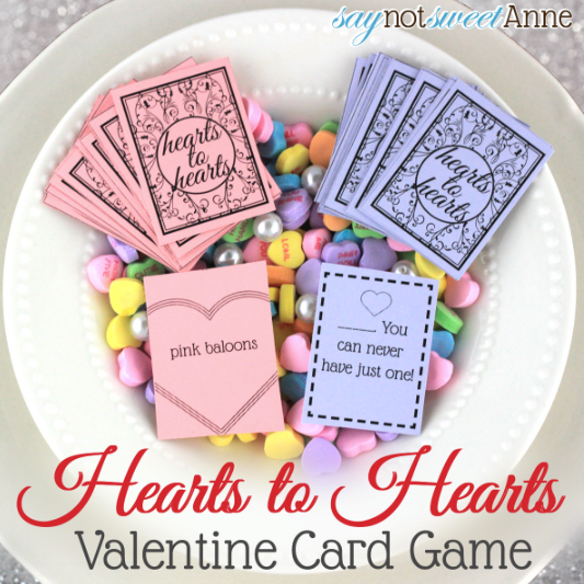 hearts to hearts valentine card game