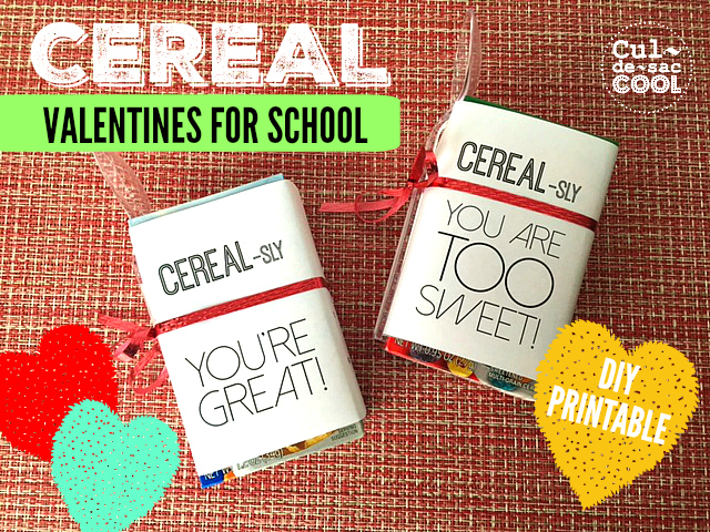 DIY Printable Cereal Valentines For School Cover 2