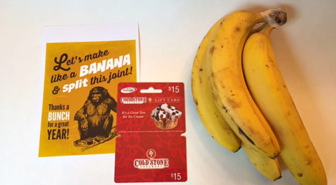 DIY Banana Split Teacher Gift with FREE Printable