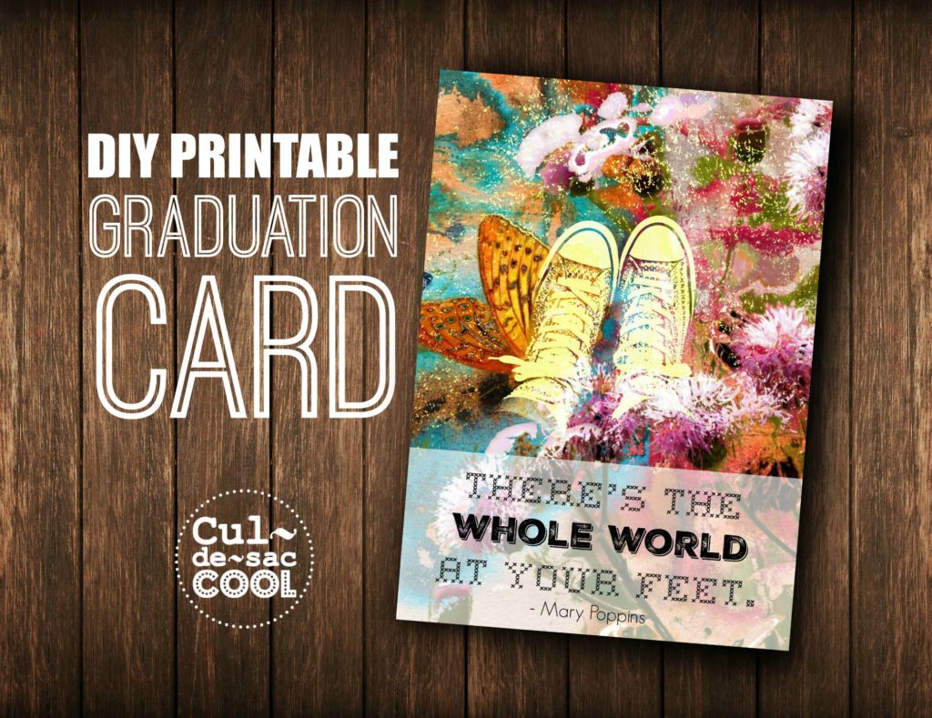 DIY Printable Graduation Card Cover