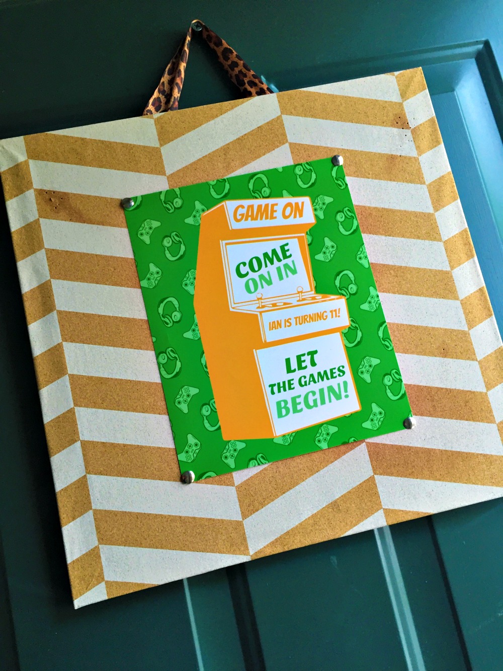 DIY Game On Birthday Party with FREE Printables and a Cool Cake!