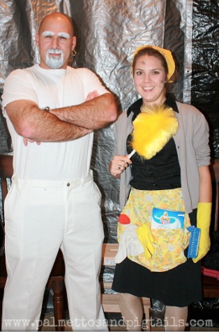 Mr. Clean and Molly Main Costume