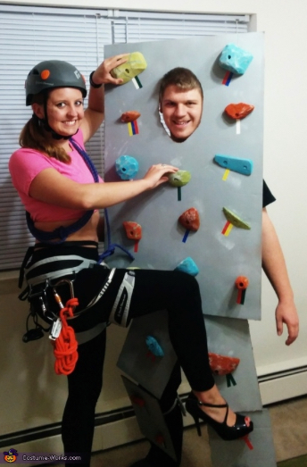 Rock Climbing Wall Couples Costume