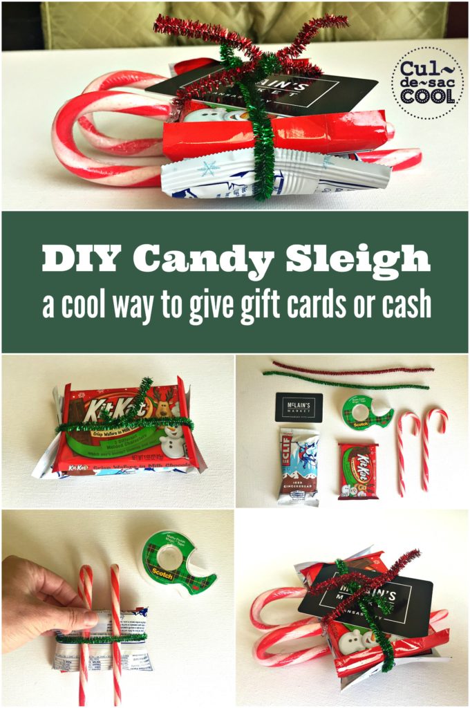 DIY Candy Sleigh - A Cool Way to Give Gift Cards or Cash