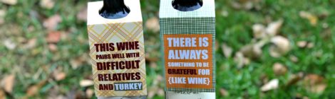 DIY Printable Thanksgiving Wine Tags